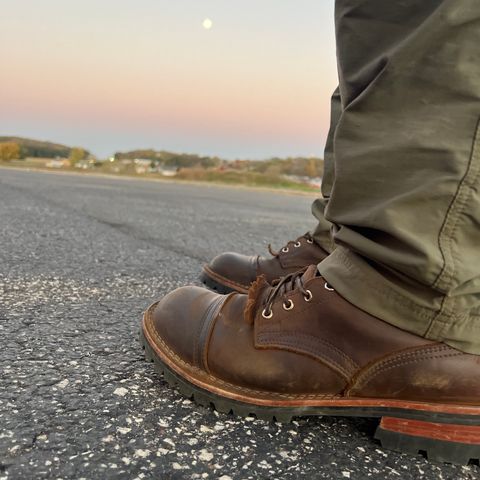 Nicks Lace Up Work in Seidel WeatherShield Brown