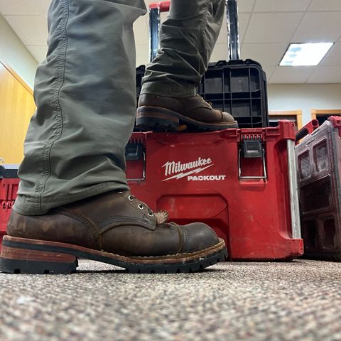 Nicks Lace Up Work in Seidel WeatherShield Brown