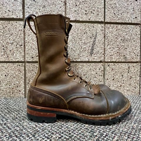 Nicks Lace Up Work in Seidel WeatherShield Brown