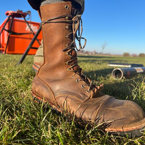 Nicks Lace Up Work in Seidel WeatherShield Brown