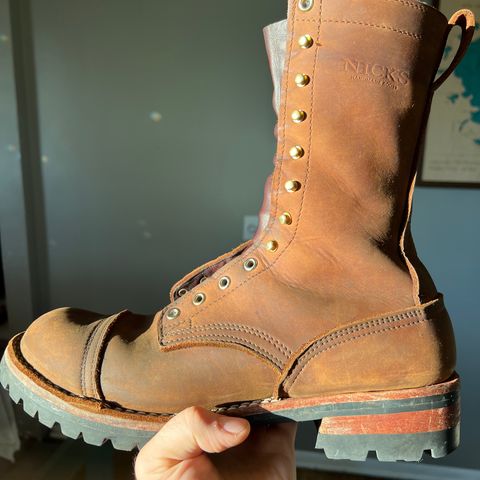 Nicks Lace Up Work in Seidel WeatherShield Brown