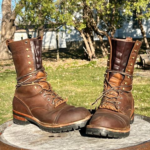 Nicks Lace Up Work in Seidel WeatherShield Brown