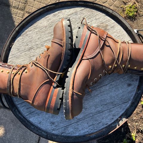 Nicks Lace Up Work in Seidel WeatherShield Brown