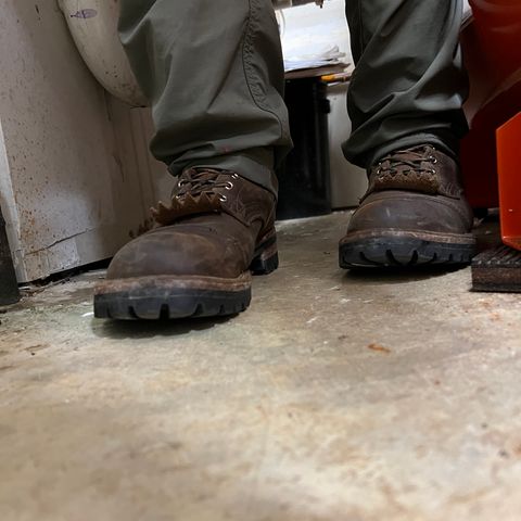 Nicks Lace Up Work in Seidel WeatherShield Brown