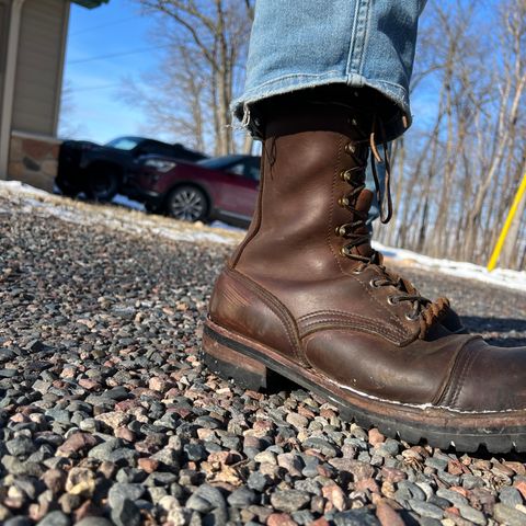 Nicks Lace Up Work in Seidel WeatherShield Brown