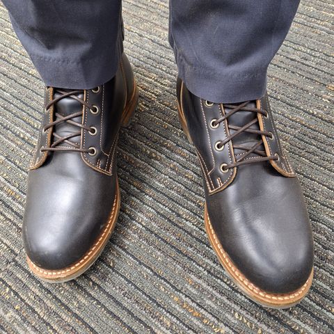 Truman Plain Toe Boot in Seidel Black Double Shot