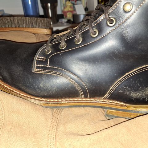 Truman Plain Toe Boot in Seidel Black Double Shot