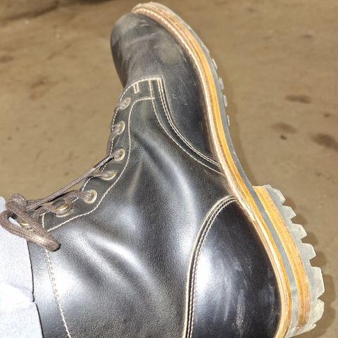 Truman Plain Toe Boot in Seidel Black Double Shot