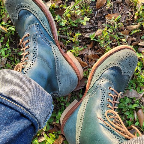 Fortis Wingtip Boots in Badalassi Carlo Waxy Ortensia & Badalassi Carlo Waxy Ortensia Roughout