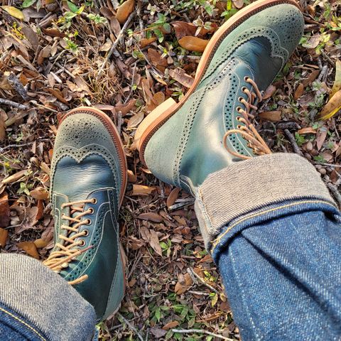 Fortis Wingtip Boots in Badalassi Carlo Waxy Ortensia & Badalassi Carlo Waxy Ortensia Roughout