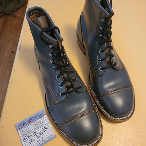 Iron Boots The Chosen One in Maryam Grigio Shell Cordovan