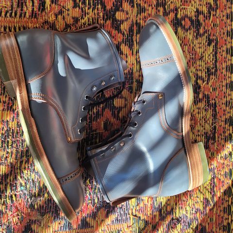 Iron Boots The Chosen One in Maryam Grigio Shell Cordovan