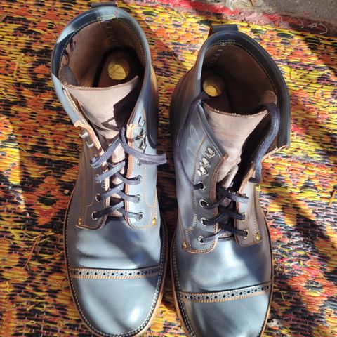 Iron Boots The Chosen One in Maryam Grigio Shell Cordovan