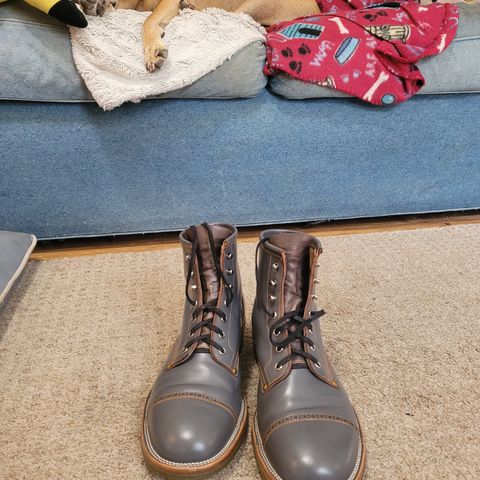Iron Boots The Chosen One in Maryam Grigio Shell Cordovan