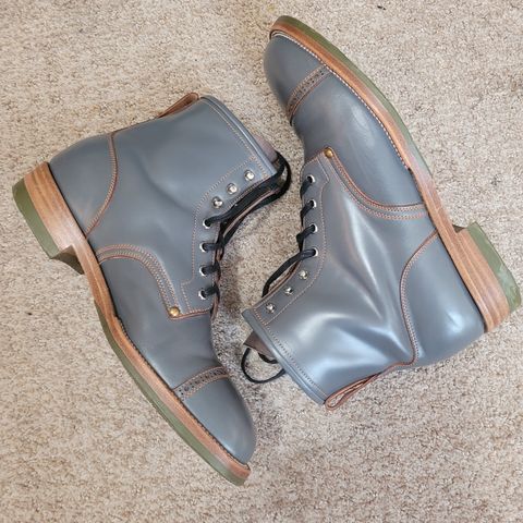 Iron Boots The Chosen One in Maryam Grigio Shell Cordovan
