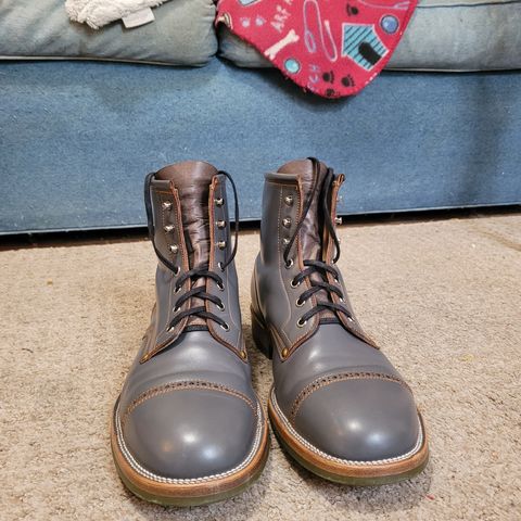 Iron Boots The Chosen One in Maryam Grigio Shell Cordovan