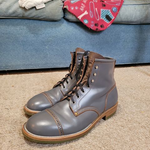 Iron Boots The Chosen One in Maryam Grigio Shell Cordovan