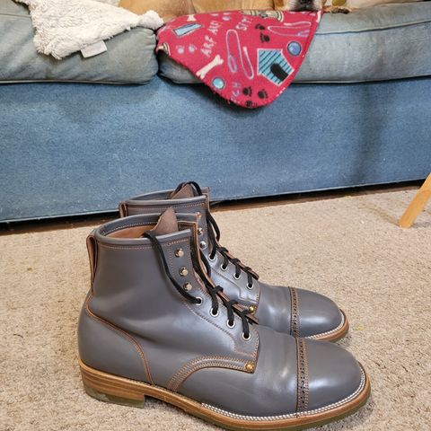 Iron Boots The Chosen One in Maryam Grigio Shell Cordovan