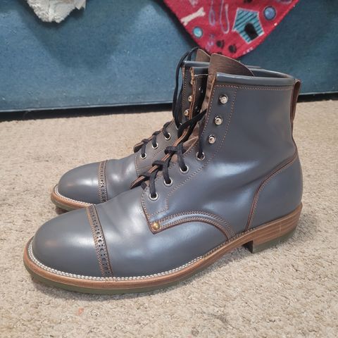 Iron Boots The Chosen One in Maryam Grigio Shell Cordovan