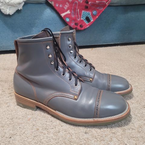 Iron Boots The Chosen One in Maryam Grigio Shell Cordovan
