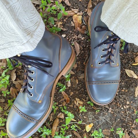 Iron Boots The Chosen One in Maryam Grigio Shell Cordovan