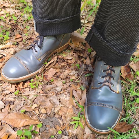 Iron Boots The Chosen One in Maryam Grigio Shell Cordovan