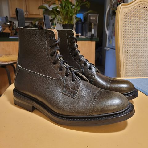 Tricker's Grassmere Country Boot in C.F. Stead Moss Kudu