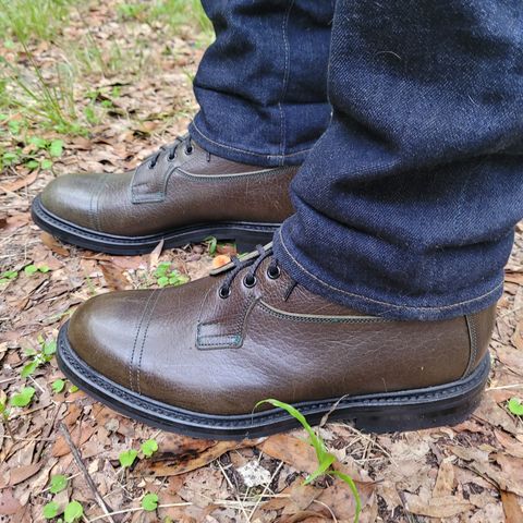 Tricker's Grassmere Country Boot in C.F. Stead Moss Kudu