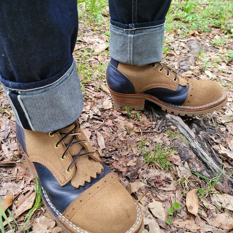 Frank's Type 2 Highlander in Seidel Tan Teton Roughout & Horween Ink Cavalier