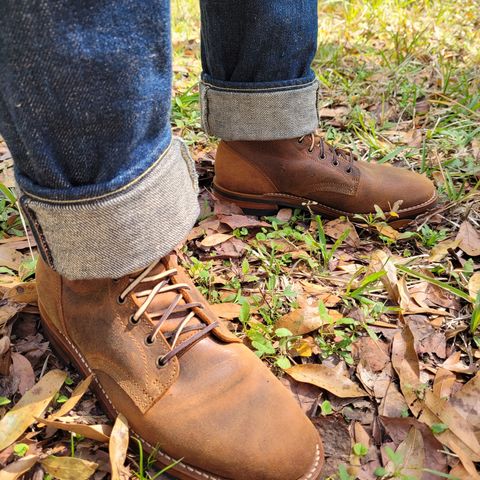 Truman Upland Boot in Gallun Cognac Teton Stag