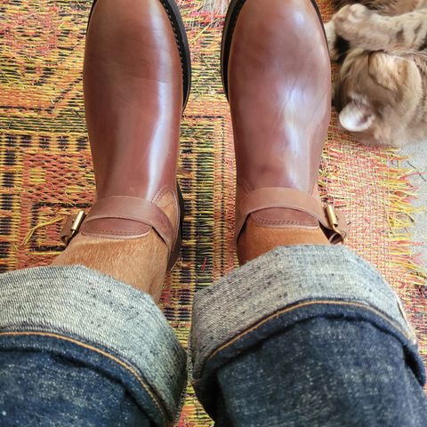 Attractions BILTBUCK Lot 444 in Brown Italian Horsebutt & Brown Hair-on-hide Horsehide