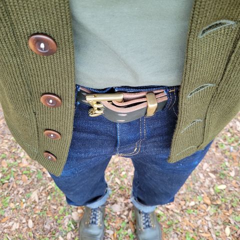 Iron Boots Type 1 in Horween Pioneer Hand-dyed Patinated Green