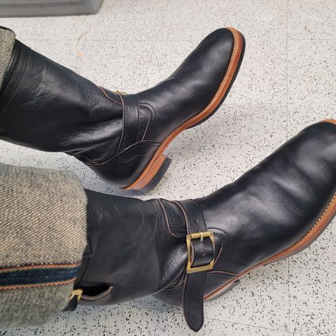 Briselblack The Keeper 'Type 2' Engineer Boot in Shinki Black Teacore Horsehide