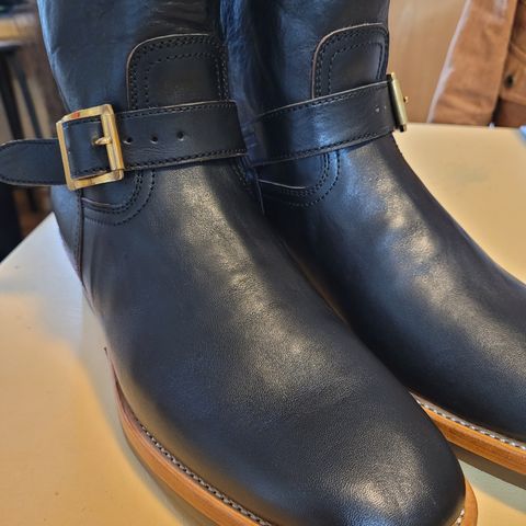Briselblack The Keeper 'Type 2' Engineer Boot in Shinki Black Teacore Horsehide
