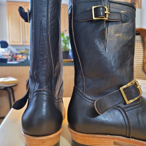 Briselblack The Keeper 'Type 2' Engineer Boot in Shinki Black Teacore Horsehide