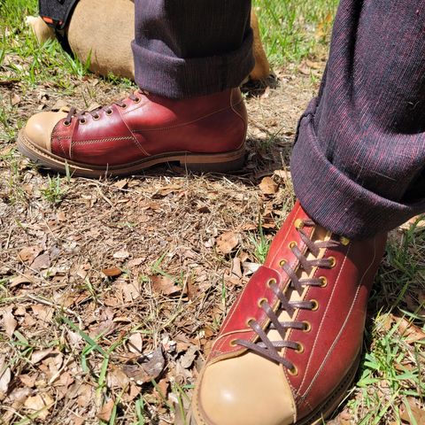Sagara Cordmaster in Conceria Cloe Natural Horsebutt Overdyed Oxblood & Conceria Cloe Natural Horsebutt