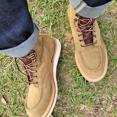 Truman Upland Moc Toe Boot in Tasman Leather Group Coyote Roughout