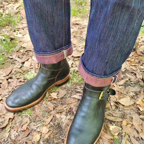 Search result thumbnail of Studio d'Artisan SP-084 15oz 45th Hinode Awa Shoai Jeans Regular Straight in 15 oz Tokushima Hinode Awa Shoai Natural Indigo/Akane Selvedge Denim