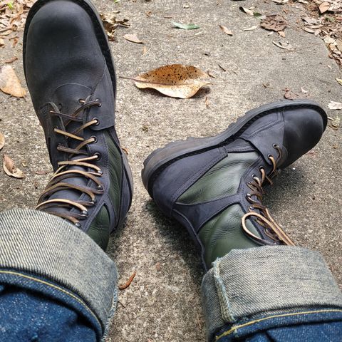 Nicks x Rose Anvil ND4 in Seidel WeatherShield Black & Seidel Supersoft Green