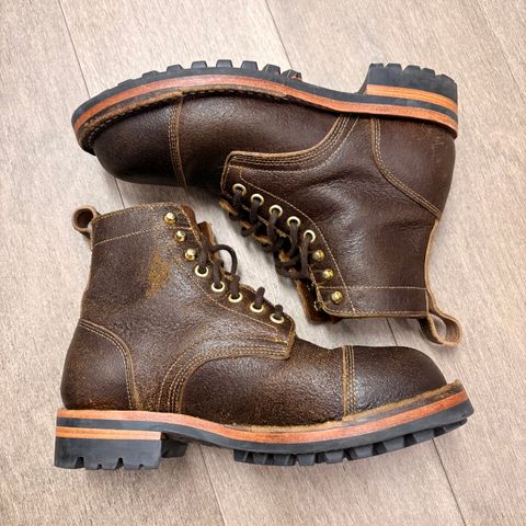 Bordon Tukano Boots in Horween Cinnamon Waxed Flesh
