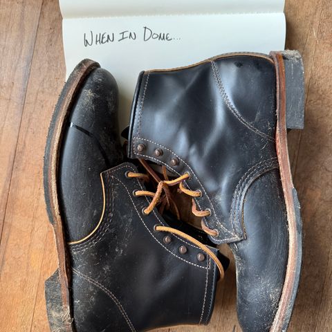 Red Wing Beckman Flatbox in S.B. Foot Black Klondike