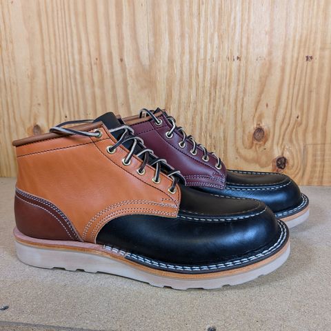 Nicks Moc Toe in Horween Black Chromexcel