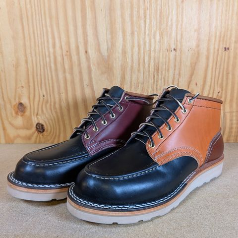 Nicks Moc Toe in Horween Black Chromexcel