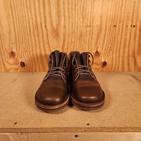 Jim Green African Ranger Barefoot Boot in Horween Olive Brown Chromexel