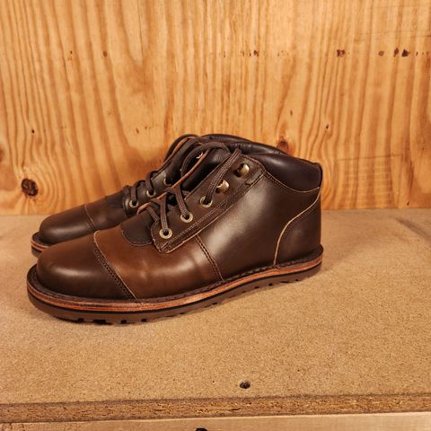 Jim Green African Ranger Barefoot Boot in Horween Olive Brown Chromexel
