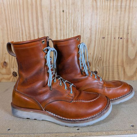 Nicks Moc Toe in Wickett & Craig Tobacco Double Stuff