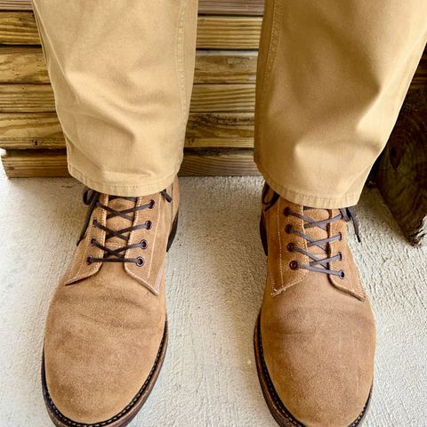 Oak Street Bootmakers Field Boot in Horween Natural Chromexcel Roughout