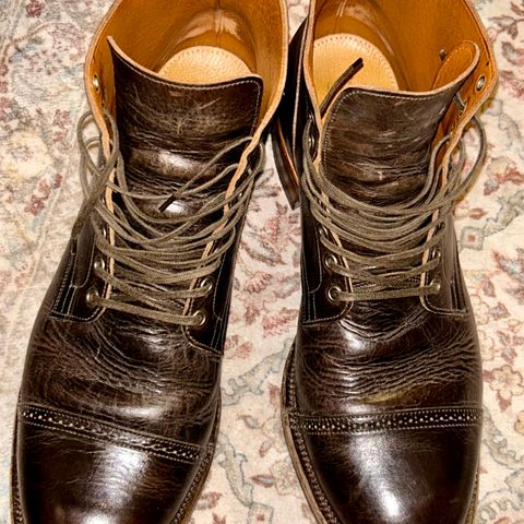 Viberg Service Boot BCT in C.F. Stead Antique Phoenix