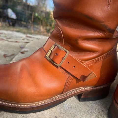 John Lofgren Wabash Engineer Boots in Badalassi Carlo Cognac Minerva