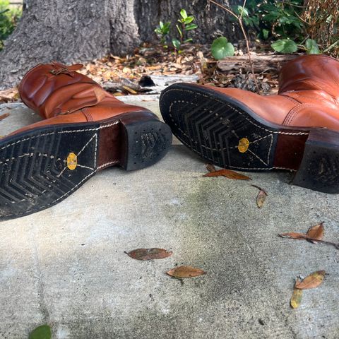 John Lofgren Wabash Engineer Boots in Badalassi Carlo Cognac Minerva